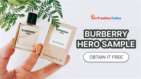 burberry hero free sample|Burberry Hero scent notes.